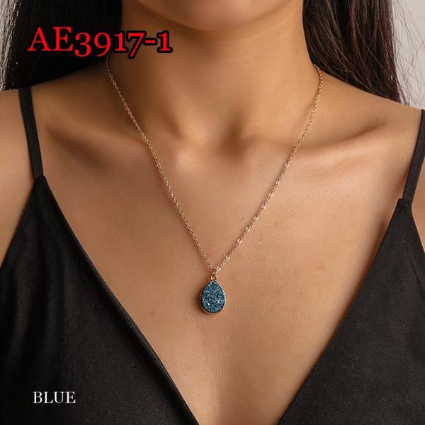 

fashion pendant necklace drop gem chain r jewelry choker necklace for women chocker ae3917-1, Silver