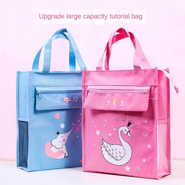 

korean style school hand student school hand carrying children's cute art tutorial bag big tutorial bag