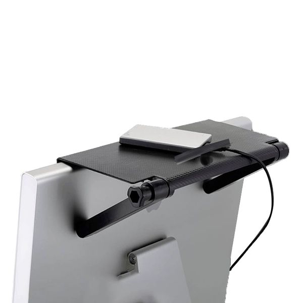 

1/2pcs adjustable tv screen storage shelf rack holder computer monitor deskstand tv rack display shelf storage rack.#yui