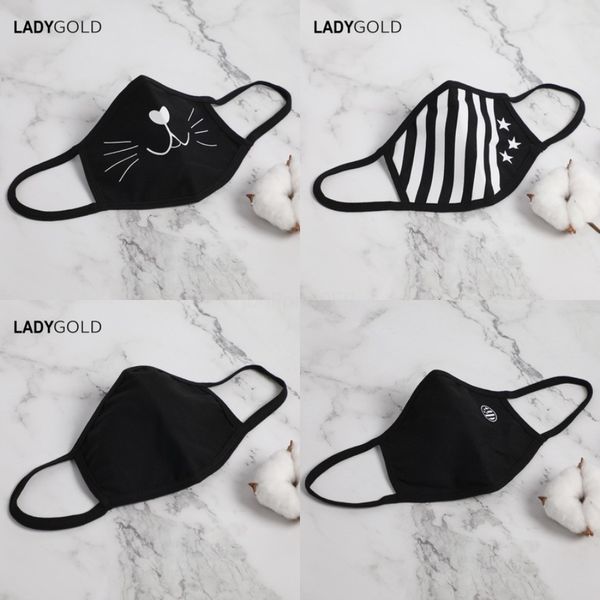 

disposable fa masks 3 layer ear-loop dust mout masks er 3-ply non-woven disposable dust mask soft breatable outdoor part 1b03#207, Black