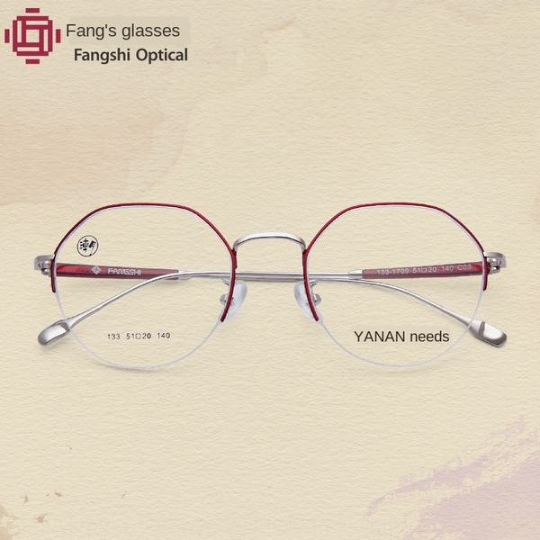 

new special offer korean metal myopia half glasses frame fashion myopia glasses frame, Silver