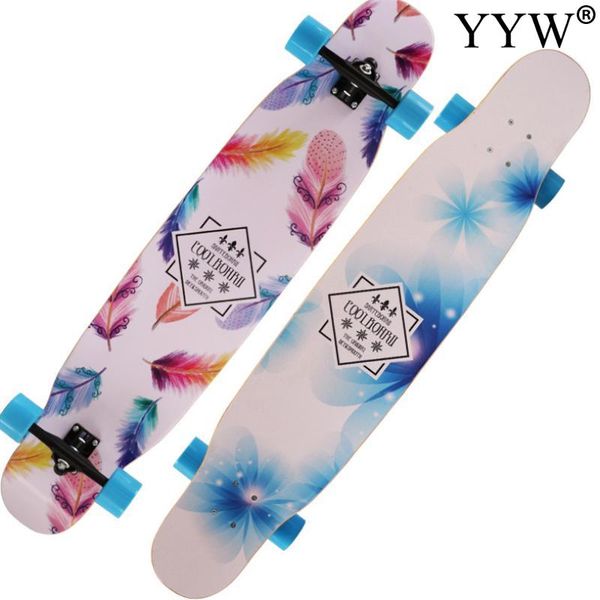 

12x24x14cm deck skateboard complete skateboard skate board popular 7 style maple wood high speed teenagers pulley wheel gift