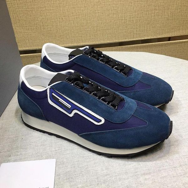 

new arrival suede and nylon sneakers men 's shoes zapatos de moda para hombre fashion sneakers comfortable outdoor walking lace -up me, Black