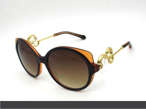 

roberto's ladies sunglasses 1035 gold snake design shield sunglasses with original box gafas de sol oculos, White;black