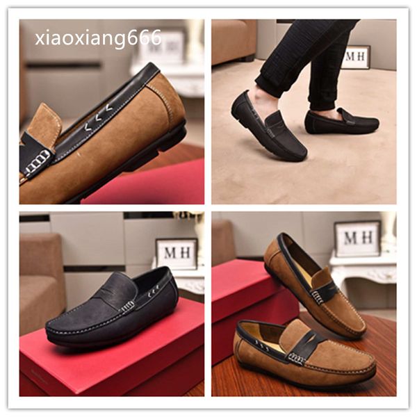 

new high-end quality casual peas shoes style luxurious and elegant upper imported frosted soft leather, Black