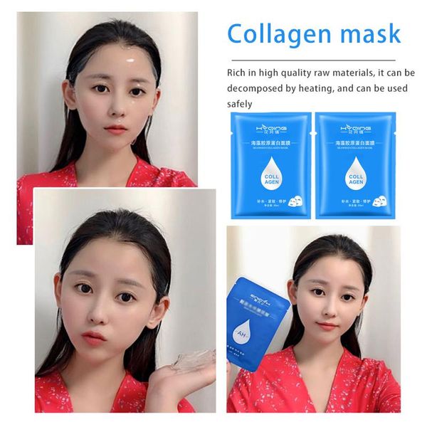 

Seaweed collagen Hydrate Moisturize anti-aging Black face Skin Care Easy absorb Oil control mascarilla Wholesale cheap face masks