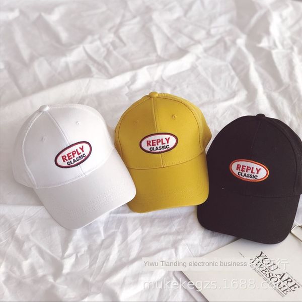 

simple style travel all-match children's breathable mesh cloth duck tongue hat cute baby hip-hop baseball mesh cap baseball cap, Yellow