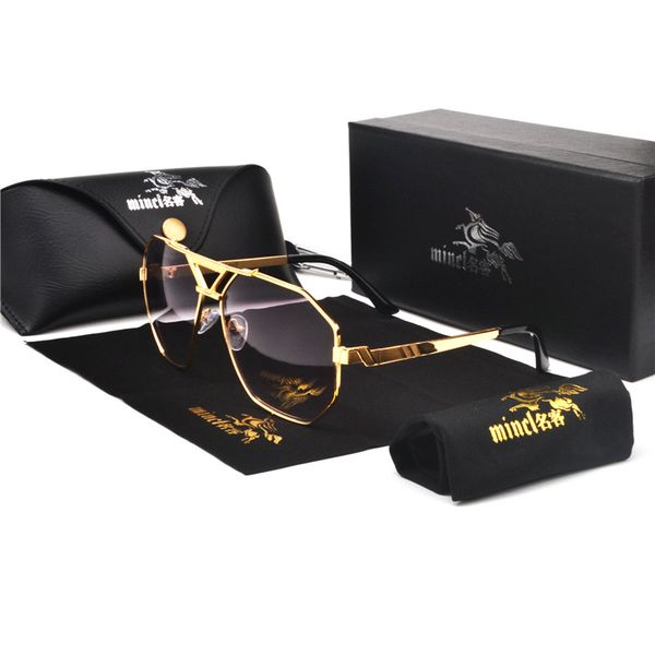 

2020 oversized square sunglasses women men vintage square hip hop punk sun glasses metal brand designer ladies fashion glasses fml