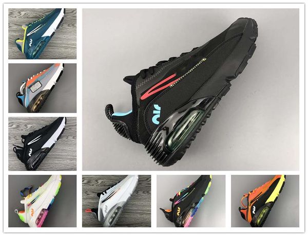 

высокое качество duck camo 2090 мужские кроссовки pure platinum дешевые air 2090 фотон пыли чистый белый черный мужчин женщины спорт дизайне, Black