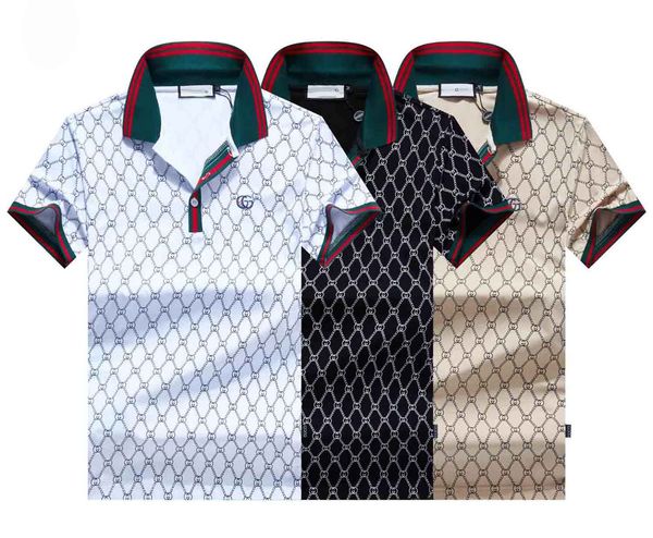 

2020 european designer polo fashion casual brand men's t-shirt embroidery medusa pure cotton polo shirt high street collar luxury shirt, White;black