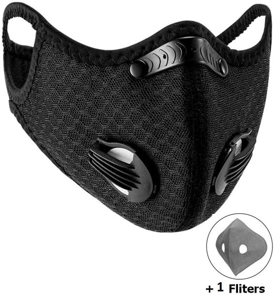 

cycling face mask, nylon spandex activated carbon windproof dust-proof lightweight breathable quick dry outdoor sportswear mask