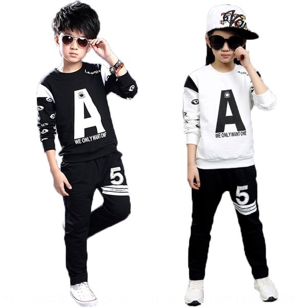 

wear autumn leisure suit long sleeve 2020 sweater children's clothing new sports children's sweater suit