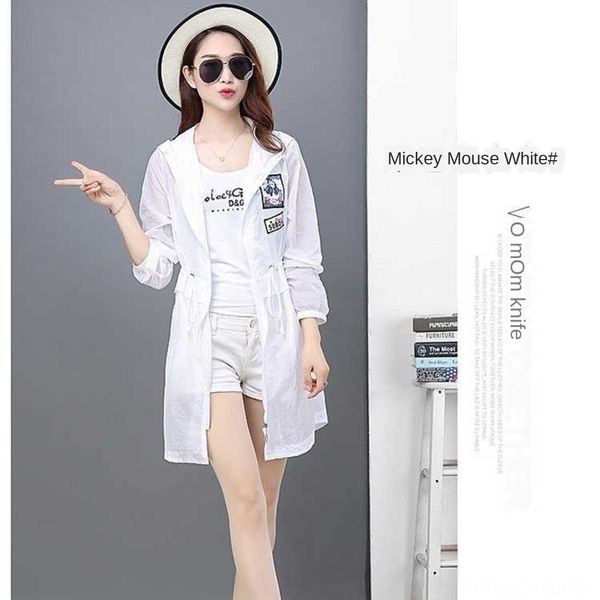 

r6wh0 sunscreen windbreaker for women 2020 summer new korean style slimming long sleeve mid-length trench coat cardigan coat for students al, Tan;black