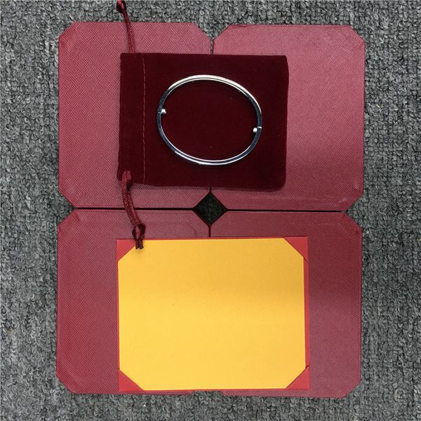 

love titanium steel silver rose gold with diamonds bracelet bangles women men screw bracelet couple jewelry with original box e0x1, Black