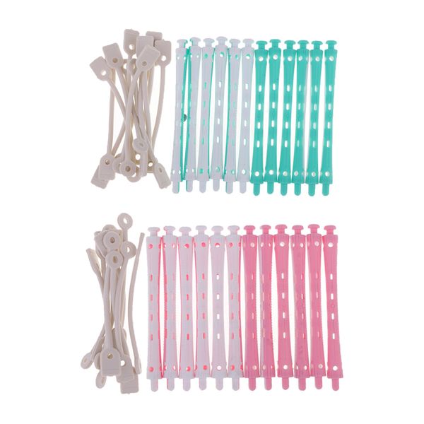 

24pcs волос бигуди хомуты hairdreser пермь стержни для укладки волос diy