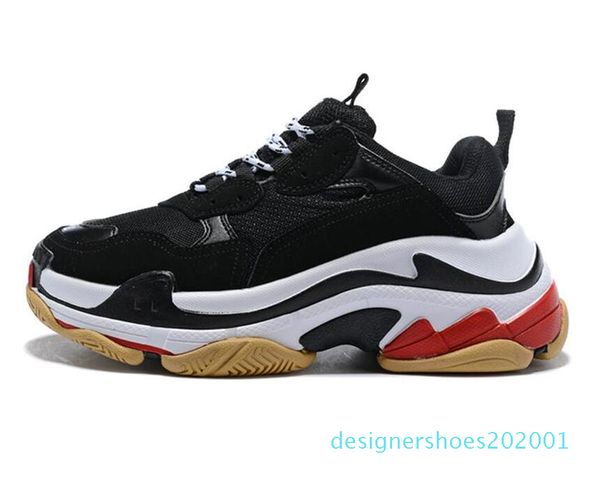 

triple-s designer sneakers paris 17fw triple s platform for men women black red white green casual dad shoes tennis increasing 36-45 cn03