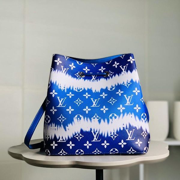 

womens leather bucket bags handbag drawstring shoulder bag bolso bandolera luxury designer ladies fashion crossbody bags