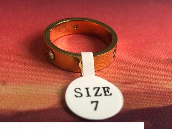 

d titanium steel wedding lovers ring for women cz zirconia rose gold engagement rings men jewelry gifts ps8401, Silver