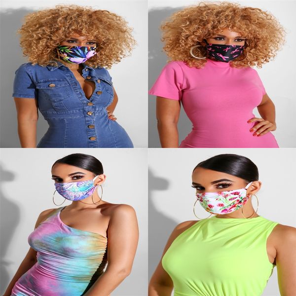 

fashion camouflage party masks outdoor ice silk 3d anti-pm2.5 mouth cover pollution protect fabric breathable dustproof cycling masks was#41, Black