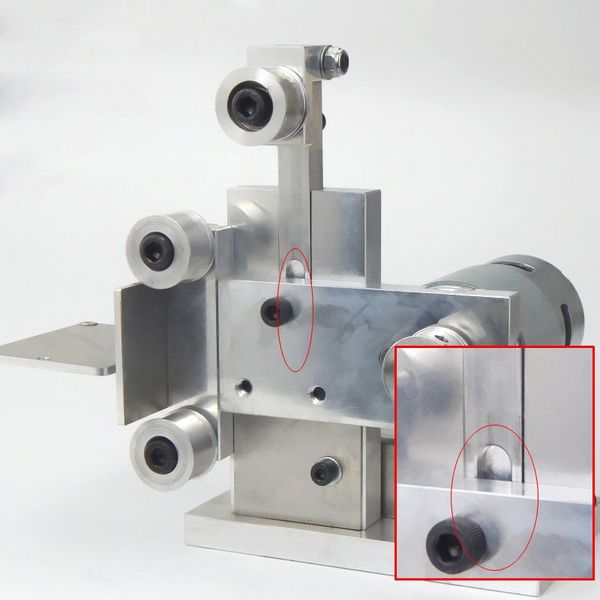 

diy mini belt sander cutter apex edge sharpener polishing/grinding machine tool can csv