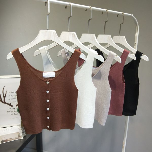 

t7oi5 2020 new elastic slim ice camisole silk women's cardigan knitted sling 2020 new elastic slim ice camisole vest silk vest women&#0, Camo