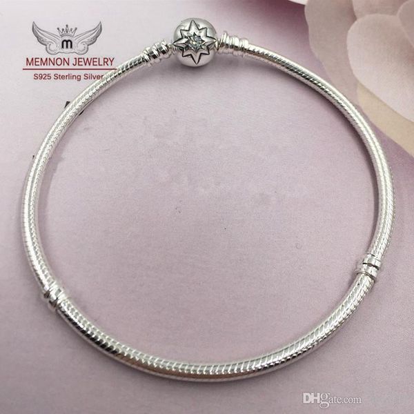 

изысканные ювелирные изделия мемнона silver starry sky клип браслеты для женщин без прелестей приспосабливать 925 серебряных бисером прелест, Golden;silver