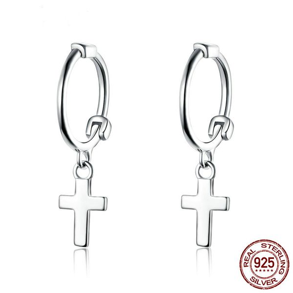 

2020 дизайнер серьга новая коллекция 925 sterling silver cross падение серьги для женщин vintage мотаться свадьба партии ladys ювелирные изд, Golden;silver
