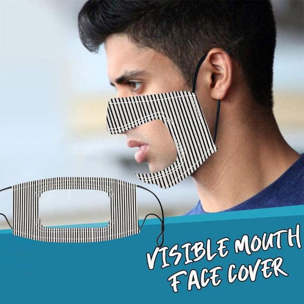 

mascarillas scarf adults 1pc window visible expression for the deaf and hard of hearing mascarillas reutilizables dustproof, Black