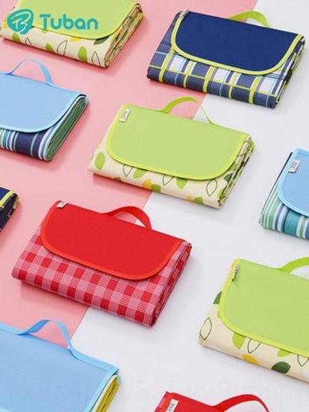 

moisture-proof outdoor picnic meal cloth meal mat thickened waterproof portable picnic cloth ins style lawn mat