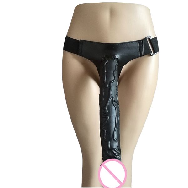 AMABOOM 35 * 5 cm Strap-on-Riesendildos weicher Penis langer Strapon realistische Dildos Saugnapf großer Schwanz Sexspielzeug für Frauen Lesben CX200709