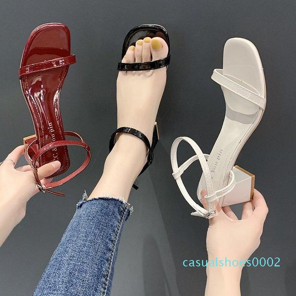 

комфорт обувь для женщин роскошные сандалии четкие heels 2020 женский костюм женский beige all-match espadrilles платформа пряжка ремешка c0, Black