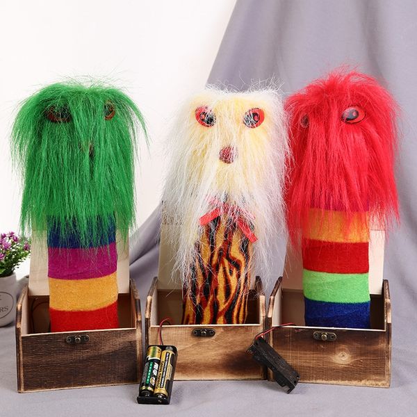 

pendulum surprised wooden toy gift box toys scary grimace scary gift spoof trick