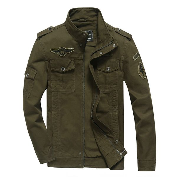 

men's jacket spring autumn large size 5xl 6xl fashion male youth outwear leisure army fan bomber jacket casual coats men, Black;brown