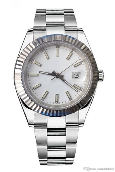 

s88 new men's luxury watch, log m124334 series, president model, stainless steel case, triangular edge, diamond stitch edge, white dial, Slivery;brown