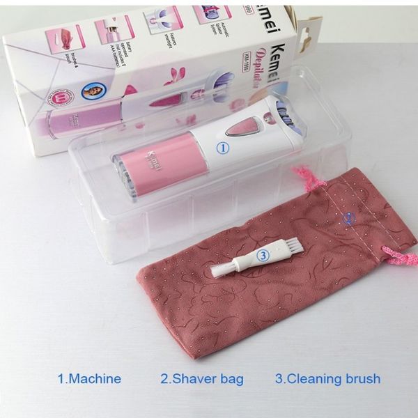 

kemei female trimmer lazer electric epilator women hair cutting machine battery electric shaver women depilatory hair removal machine