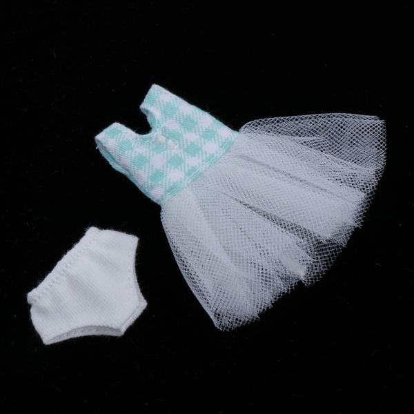 

doll clothing sleeveless tulle dress & panty for 1:6 obitsu 11 body and 1:12 scale 4 inch bjd dolls accessories