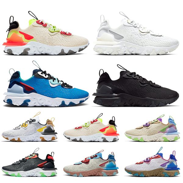 

2020 fashion epic react women mens running shoes orange volt p blue white black react element 55 sport sneakers trainers, White;red