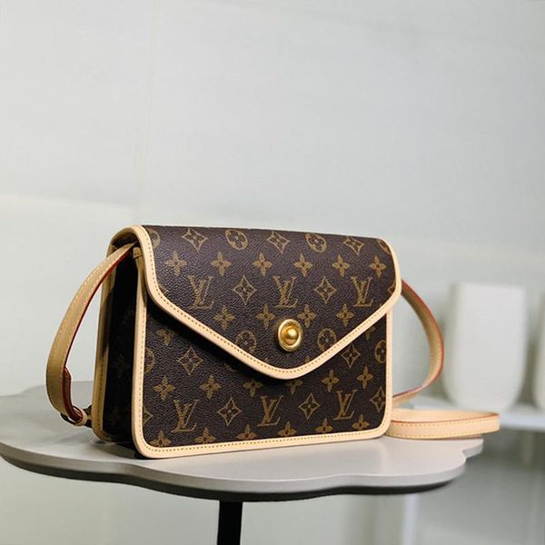 

fast delivery women bag leather shoulder small flap crossbody bags vintage shoulder bag luxury design lady messenger bags with origin box