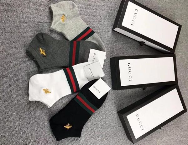

classic casual sport men's socks and comfortable and soft men luxury designer brand 1g gg socks 1g trend, Black