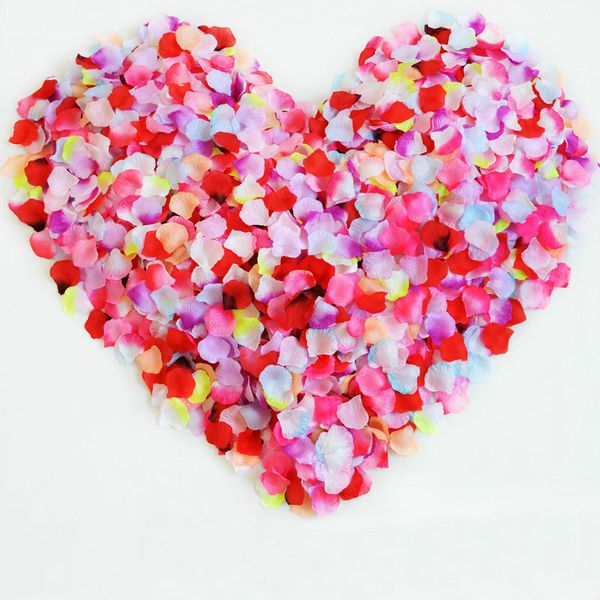 

1000pcs artificial wedding rose petals accessories floral polyester wedding roses home marriage arrangement petal flower