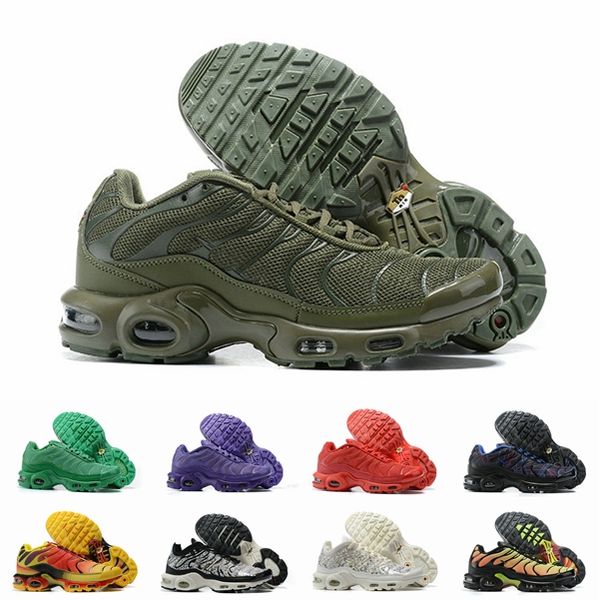 

designer 2020 fashion tn plus mens running shoes triple red green purple tns sports sneakers breathable mesh trainers des chaussures schuhe