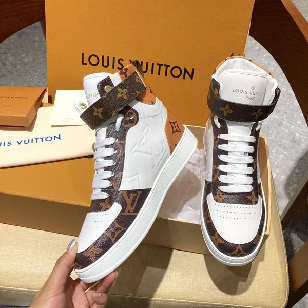 

2020 couple shoes fashion luxury mens leather casual sport shoes,personality wild high womens casual shoes size: 35-46 0004, Black