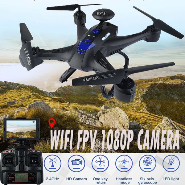 

gps wifi rc drone with 720p hd camera fpv 1080p profissional drone 4k remote control quadcopter aerial long life rc toys