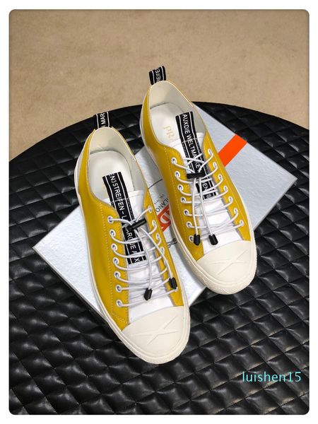 

2020 new arrivals mens fashion luxury platform shoes flat casual men walking casual sneakers mens trainers shoes leather l15, Black