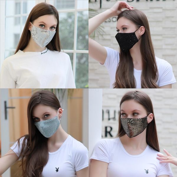 

30pcs 2020 new arrive woman mask halloween masquerade masks mardi gras venetian dance party face gold shining plated mask d149#210, Black