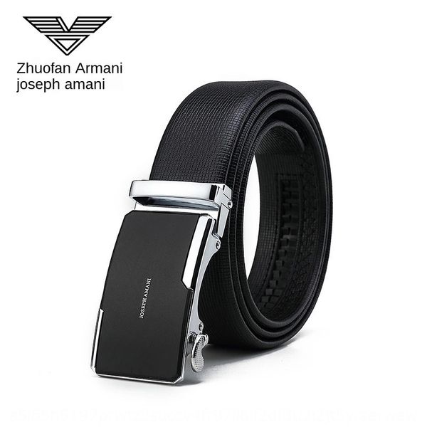 

rnpdu zhuofan men's leather automatic buckle cowhide young middle-aged business casual zhuofan men's leather automatic trousers be, Black;brown