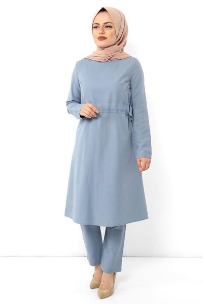 

side gusset dual suit tsd0117 denim blue, White;black