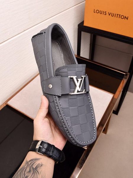

2019 square logo leather men's leather shoes, trend casual shoes, with original packaging shoe box delivery, yardage: 38-44, Black