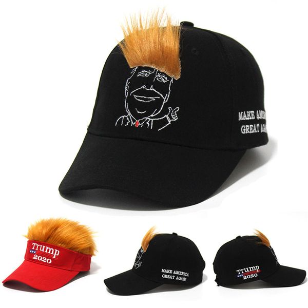 designer de moda bordados carta peruca engraçada dos EUA esportes eleição presidencial bola bonés de beisebol casuais chapéus para homens mulheres
