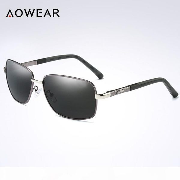 

aowear алюминий мужские поляризованные очки мужчины покрытие зеркала рыбалка вождения очки женщины shades очки óculos gafas де золь, White;black
